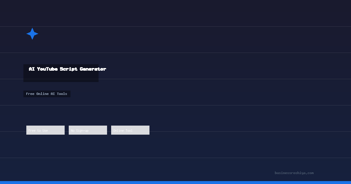 AI YouTube Script Generator