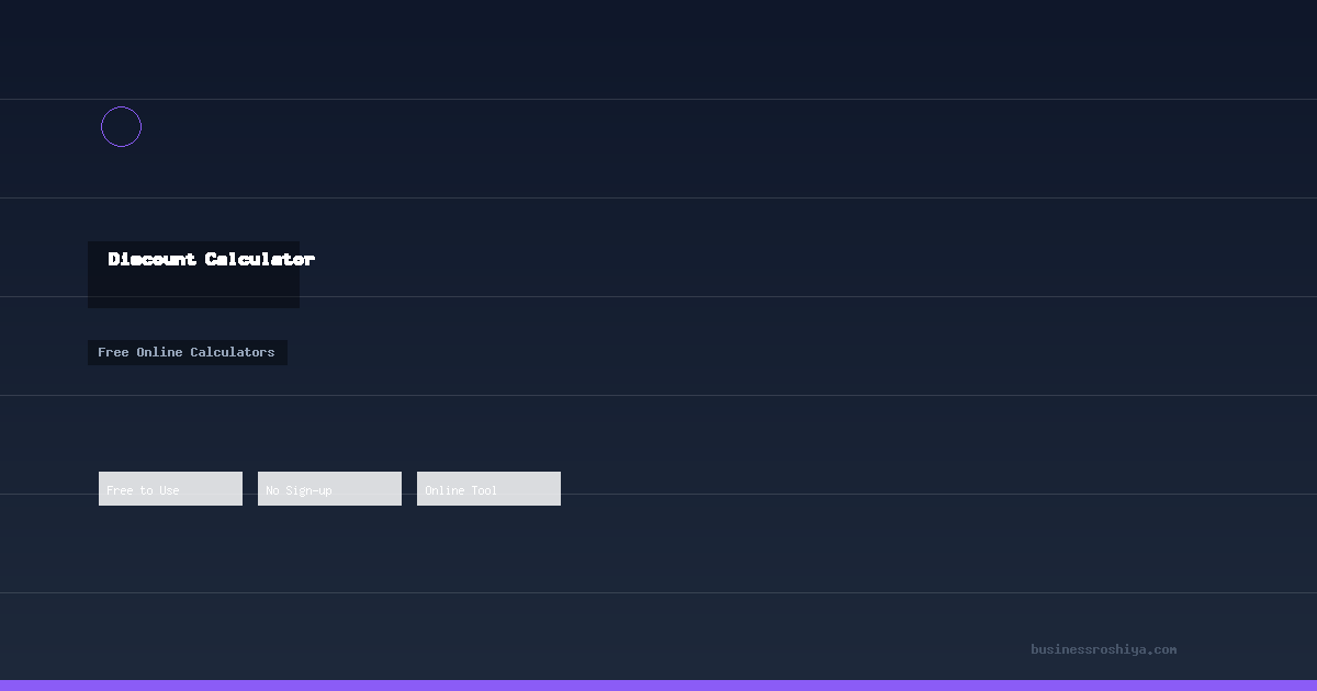 Discount Calculator